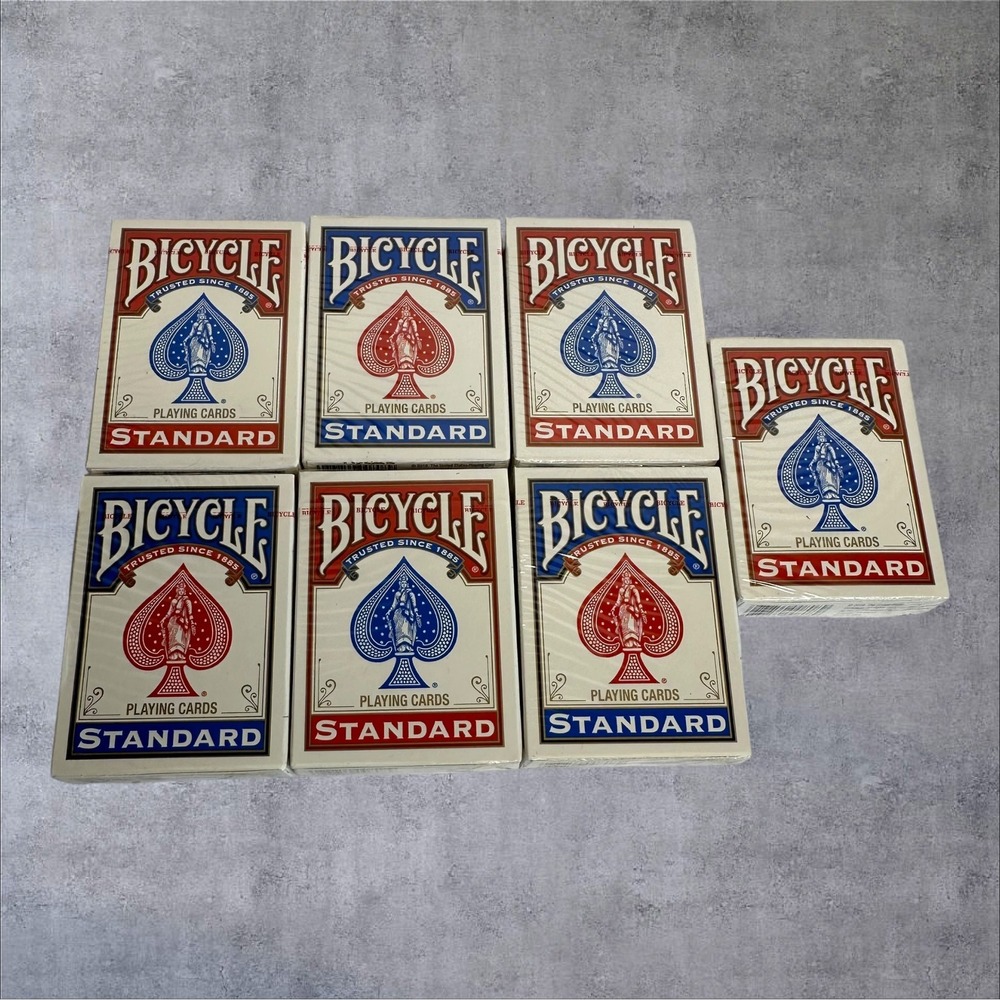 Bicycle Playing Cards 7 Deck Lot Red & Blue NEW Standard Rider Back 2018